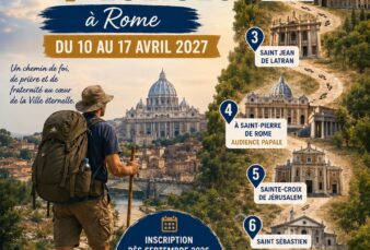 Le Pôle Missionnaire de Chelles vous invite                               à participer au Pèlerinage des 7 Eglises à Rome.                                                       Du 10 au 17 Avril 2027.