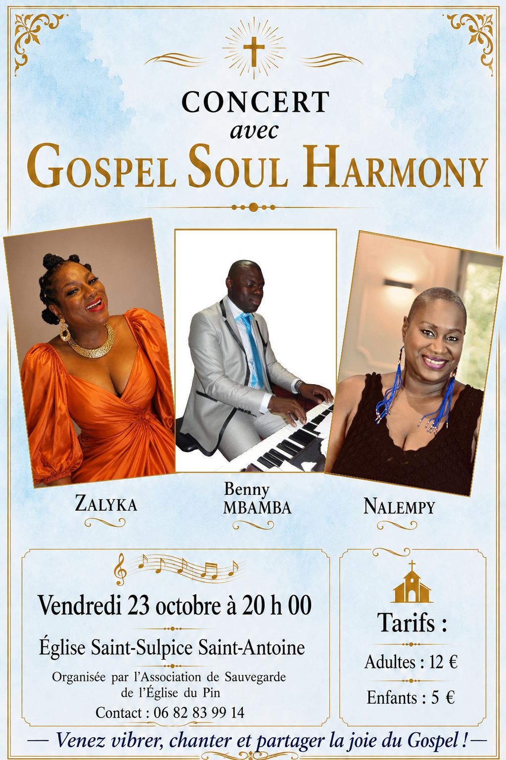 Concert avec Gospel Soul Harmony – 23 octobre 2026